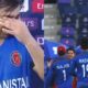 Asghar Afghan in tears after his retirement match