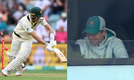 Marnus Labuschagne funny dismissal Australia vs England Ashes 2021-2022