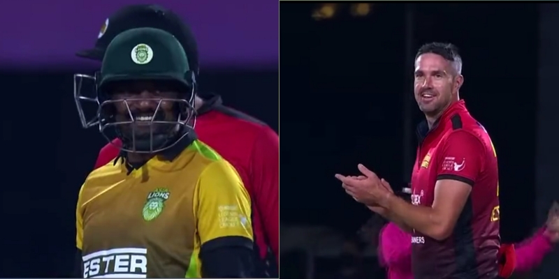 मुथैया मुरलीधरन ने लीजेंड लीग क्रिकेट मे लगाया बेहतरीन छक्का; गेंदबाज खुद ताली बजाते नही रुक पाये; देखे वीडियो