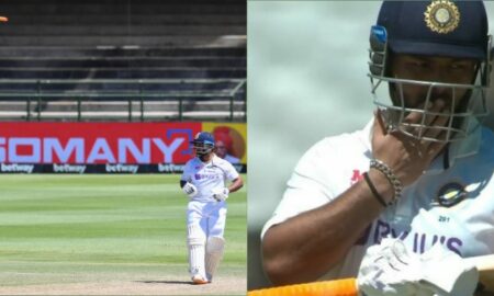 Twitter reacts Rishabh Pant bat slipped India vs South Africa 3rd Test 2021-2022